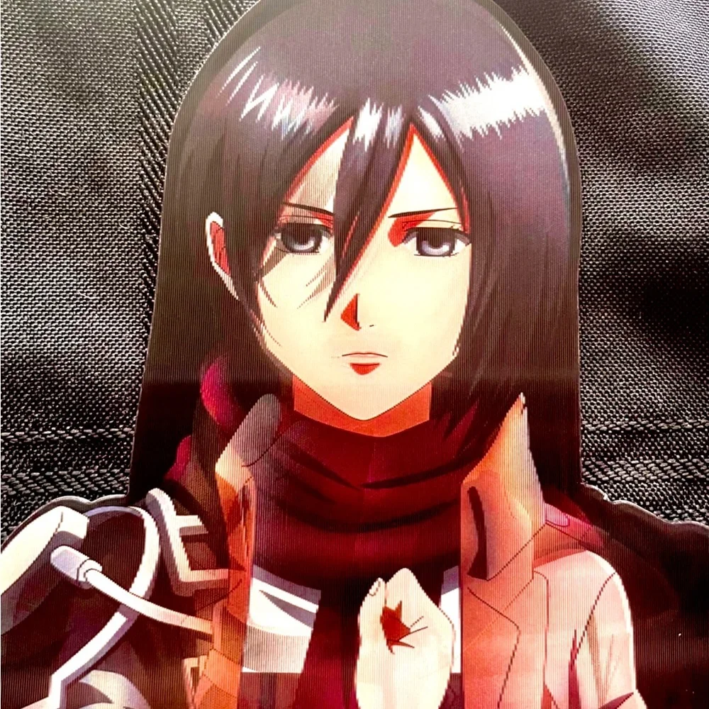 Mikasa Ackerman - Attack on Titan Anime 3D Lenticular Motion Sticker